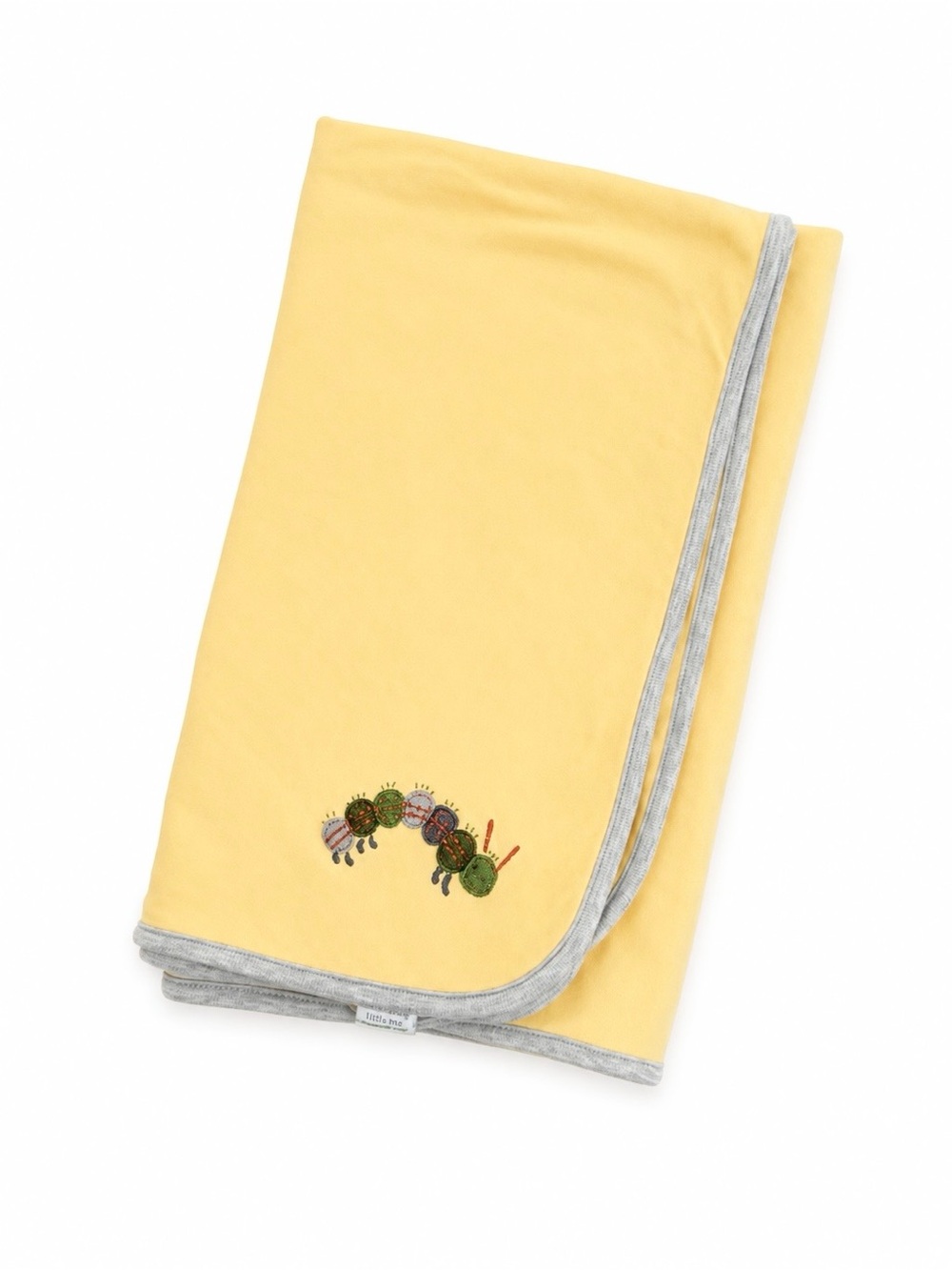 Vintage Gymboree 2004 Reversible Caterpillar Baby Blanket 100% Cotton Rare